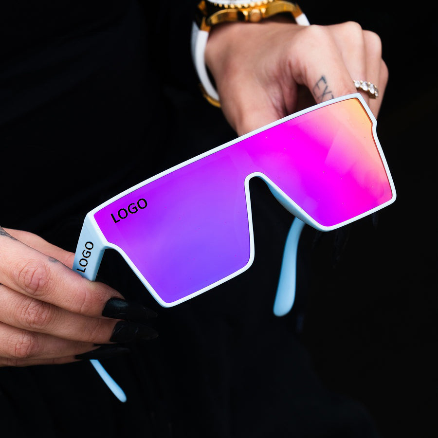 Oversize-Vintage-Sonnenbrille polarisiert