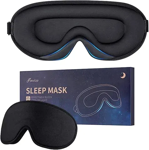 3D-Schlafmaske aus Baumwolle mit Memory Foam