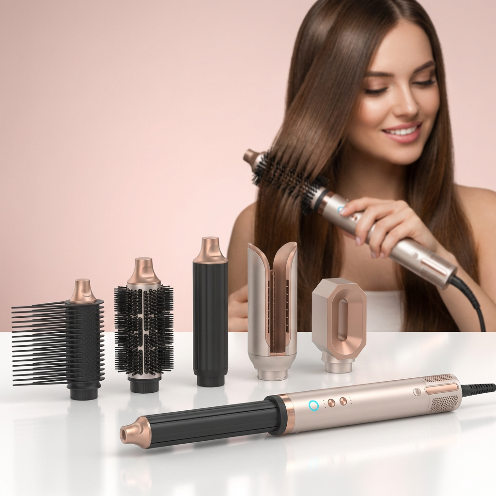 7-in-1 Haarstyling-Set mit Föhn-Bürste