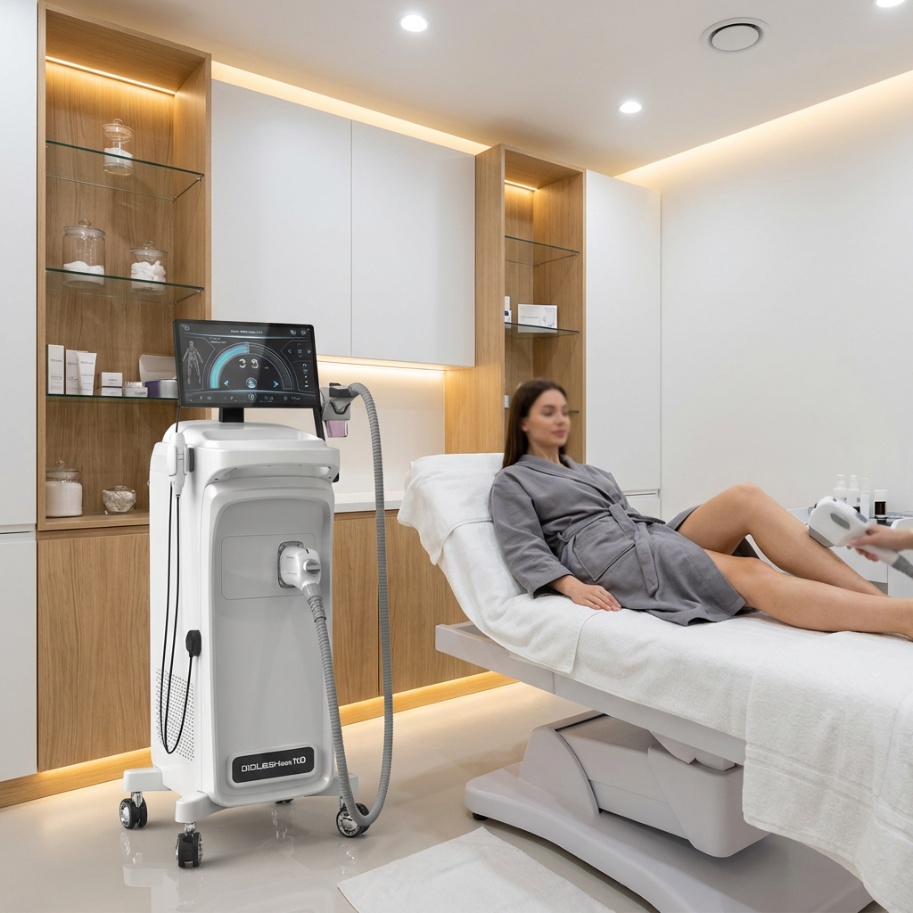 808-nm-Diodenlaser-Haarentfernungsgerät mit Eiskühlung 4