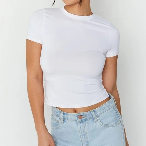 Damen Baby Tee Crop Top aus Bio-Baumwolle 2