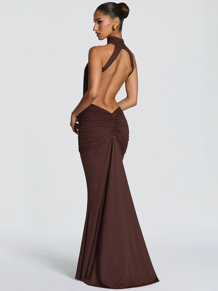 rückenfreies Maxikleid 3