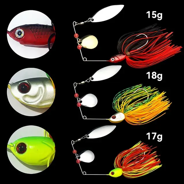 Metall-Spinnerbait-Set, 15–18 g 3