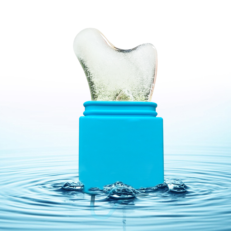 Silikon Gesichts Eiswalze mit Gua Sha 4