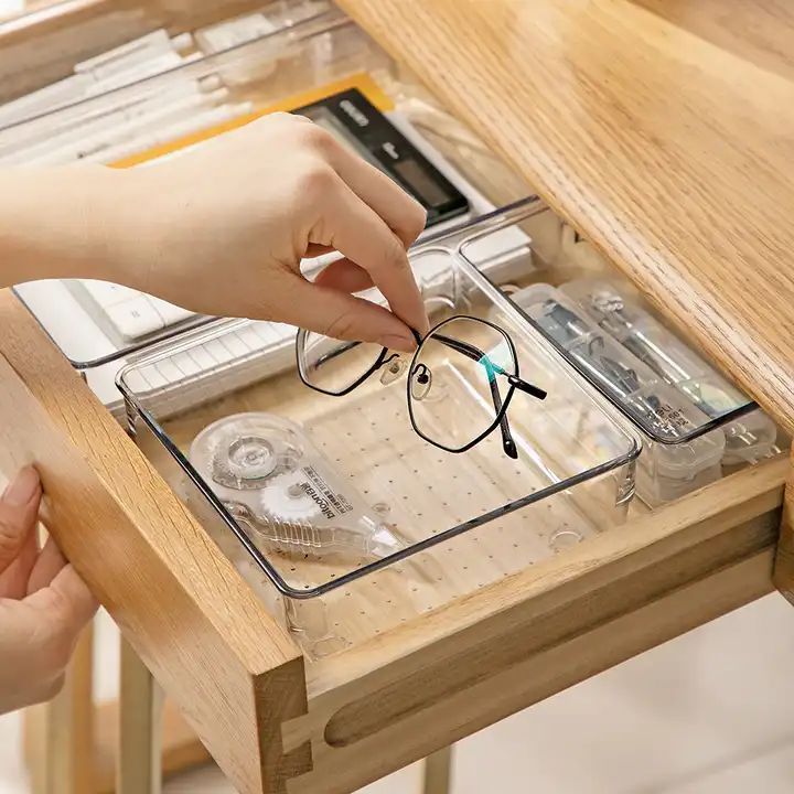 Transparenter Schubladen-Organizer Küchenzubehör Kunststoff 2