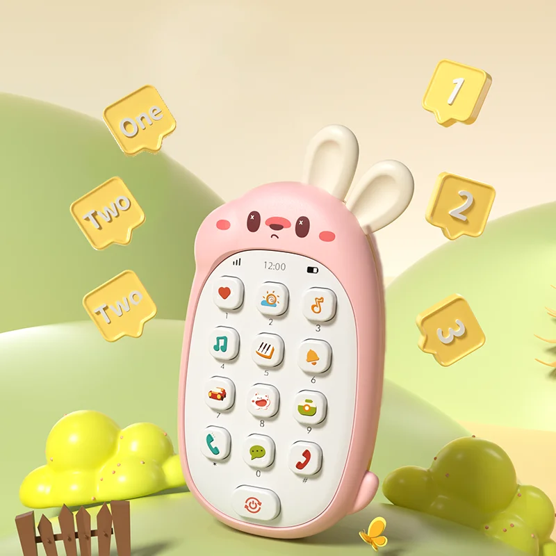 Kaninchen-Musiktelefon mit Baby-Beißfunktion 3