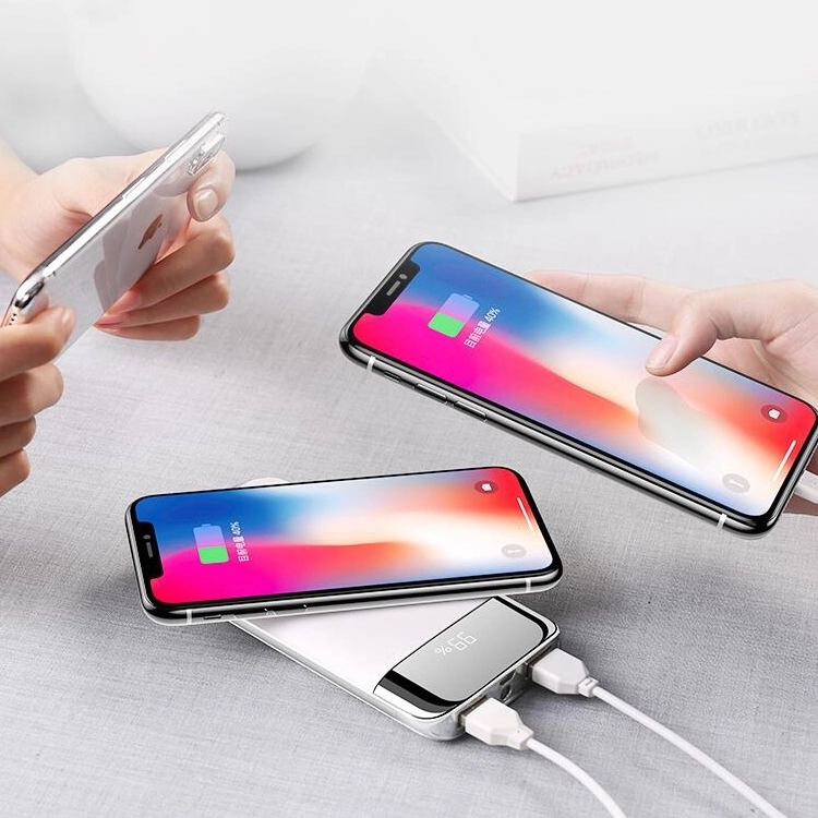 Kabellose Slim-Powerbank 10000 mAh Lithium 4