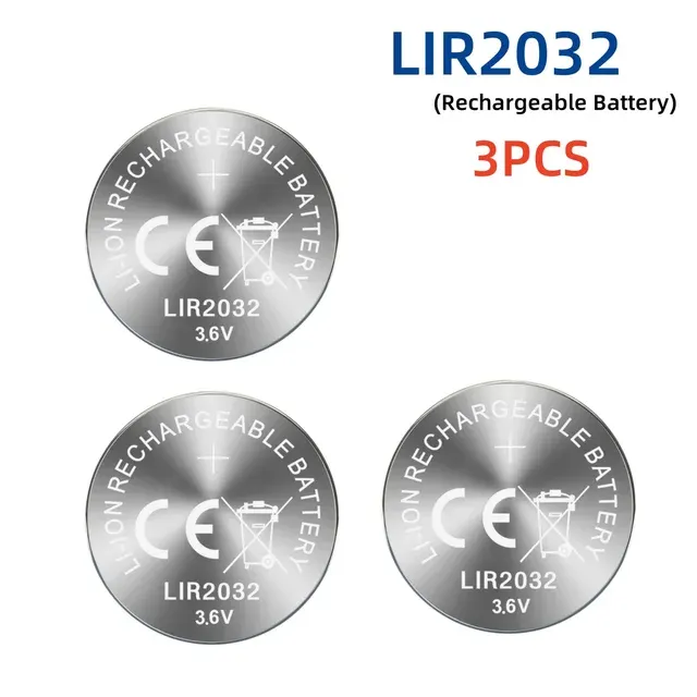 Wiederaufladbare Knopfzelle LIR2032 3,6 V 4