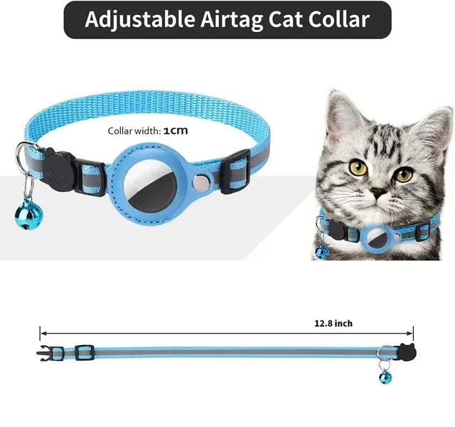 Katzenhalsband mit AirTag-Halter 3