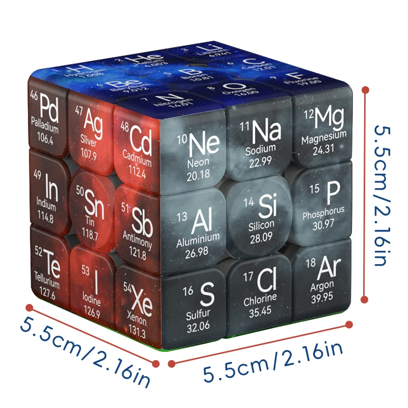 Periodensystem-Zauberwürfel 3x3 Speedcube 2
