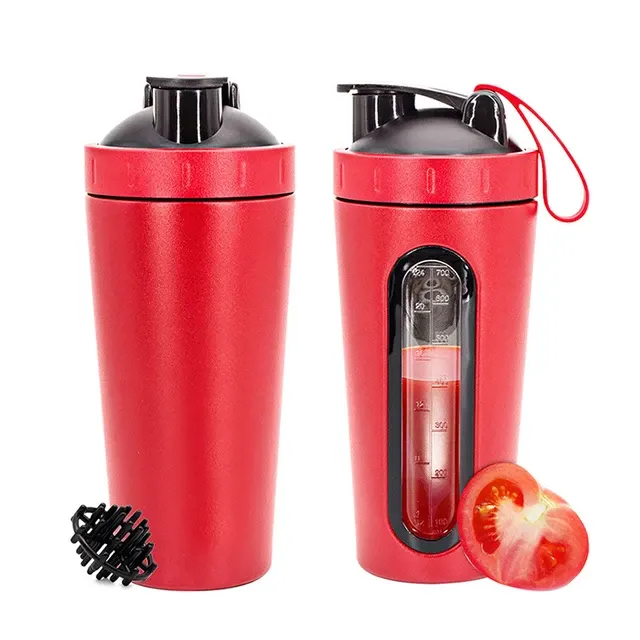 700-ml-Edelstahl-Proteinshaker mit Skala 3