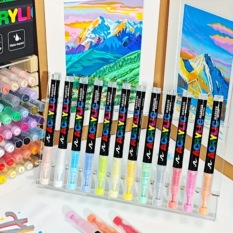 366-Farben-Acrylstift-Set mit Pinselspitze 2