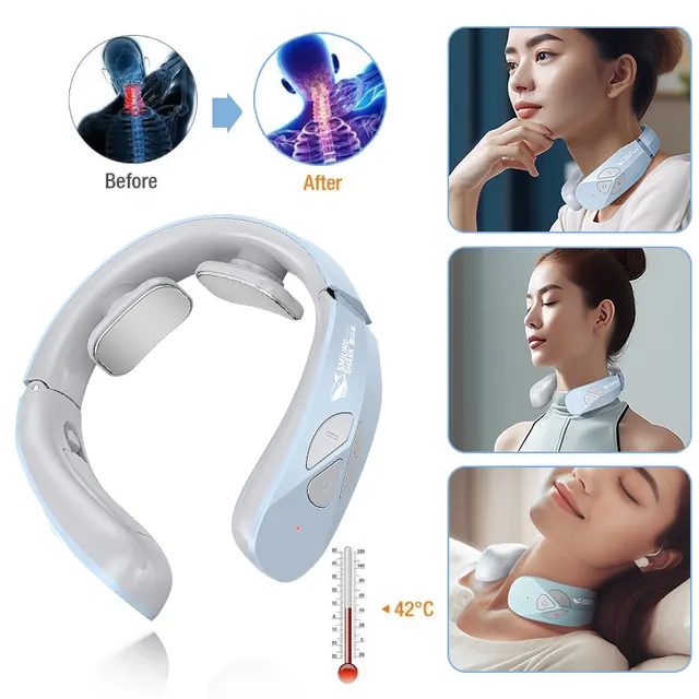 Elektrischer Nackenmassager mit EMS und Wärmefunktion 1