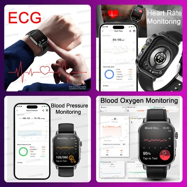 Damen-Gesundheits-Smartwatch mit EKG 3