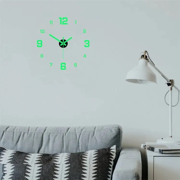 Leuchtende Wanduhr-Aufkleber 4
