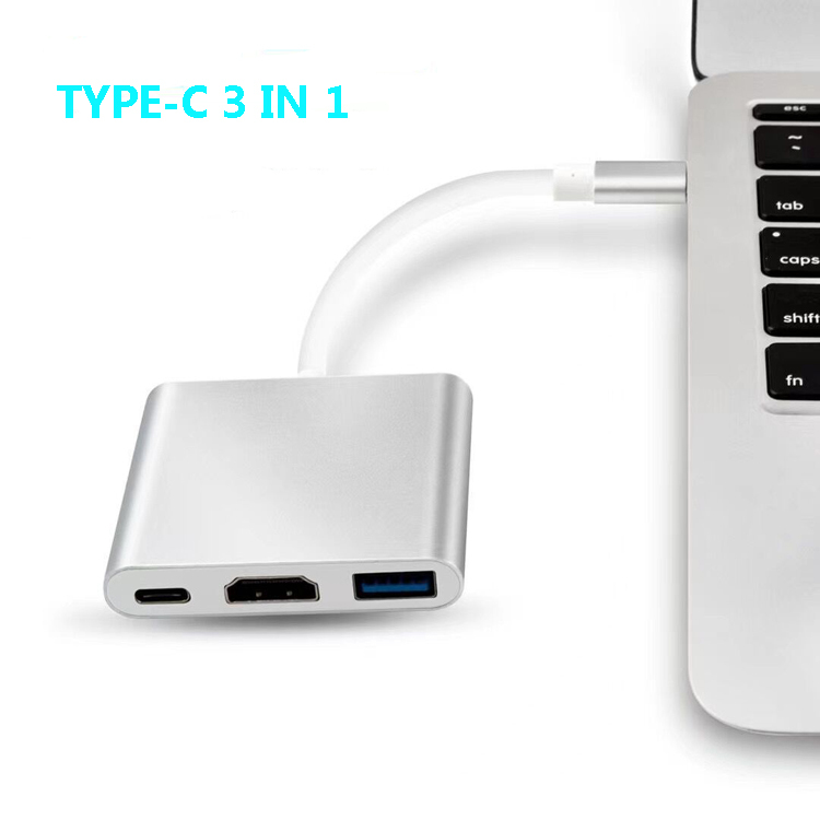 USB C auf HDMI Adapter 4K mit Ladeport 4