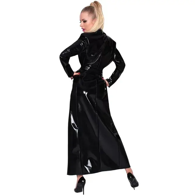 Lackleder-Langjacke 2