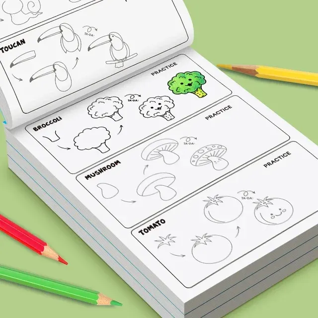 Zeichenbuch für Kinder mit Schritt-für-Schritt-Anleitung 4