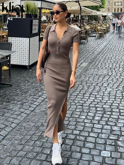 Büro-Maxikleid 1