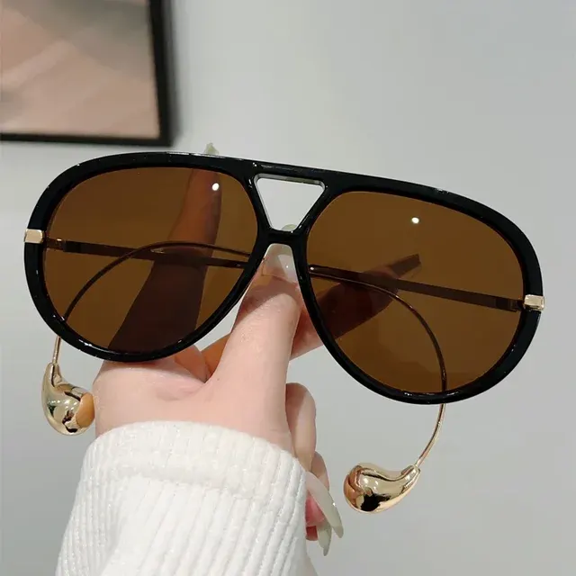 Übergroße Pilotenbrille mit Doppelbrücke 4