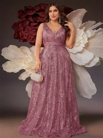 Pailletten-Abendkleid