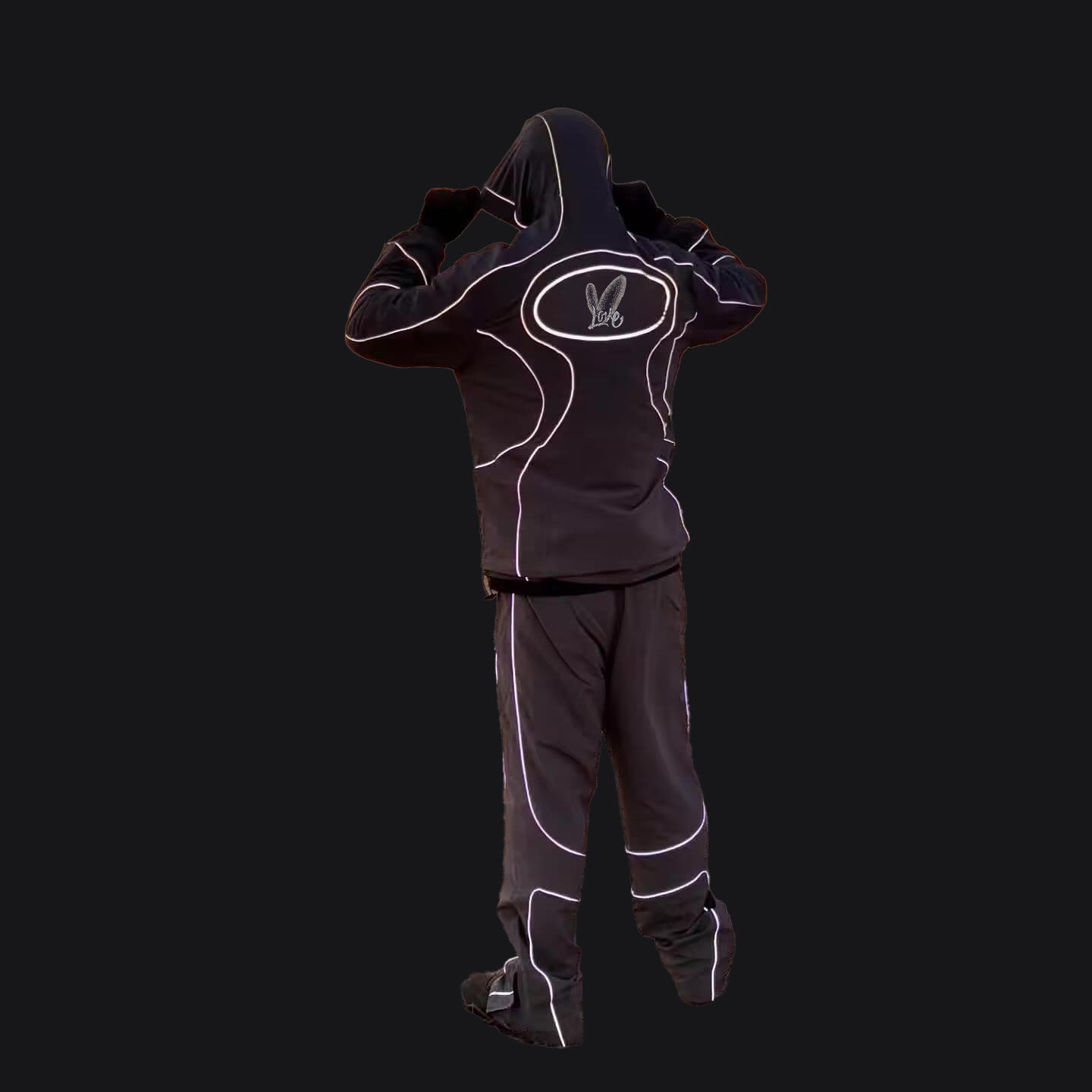 Reflektierender Nylon Trainingsanzug Herren 2