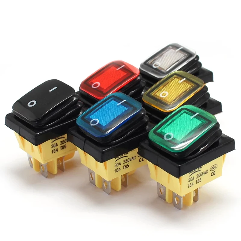 Wasserdichter IP67-Kippschalter mit LED, 30 A 2