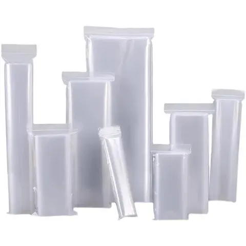 Dicker transparenter Plastik-Zipbeutel