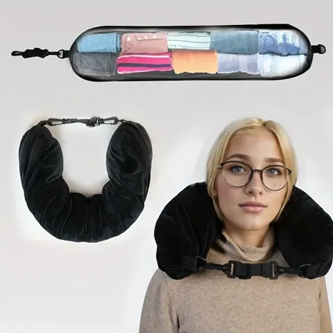 Reise-Nackenkissen mit Tasche