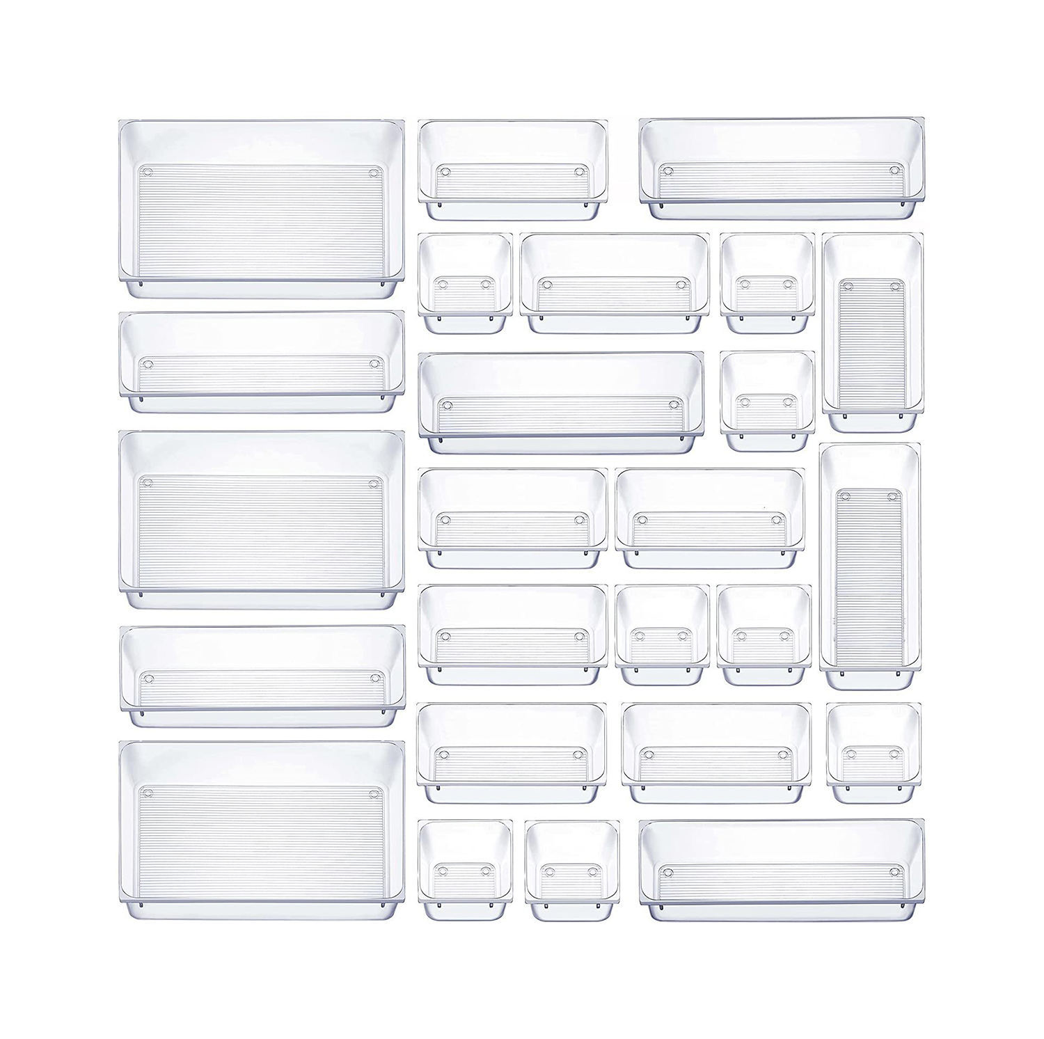 16-teiliges Acryl-Schubladen-Organizer-Set