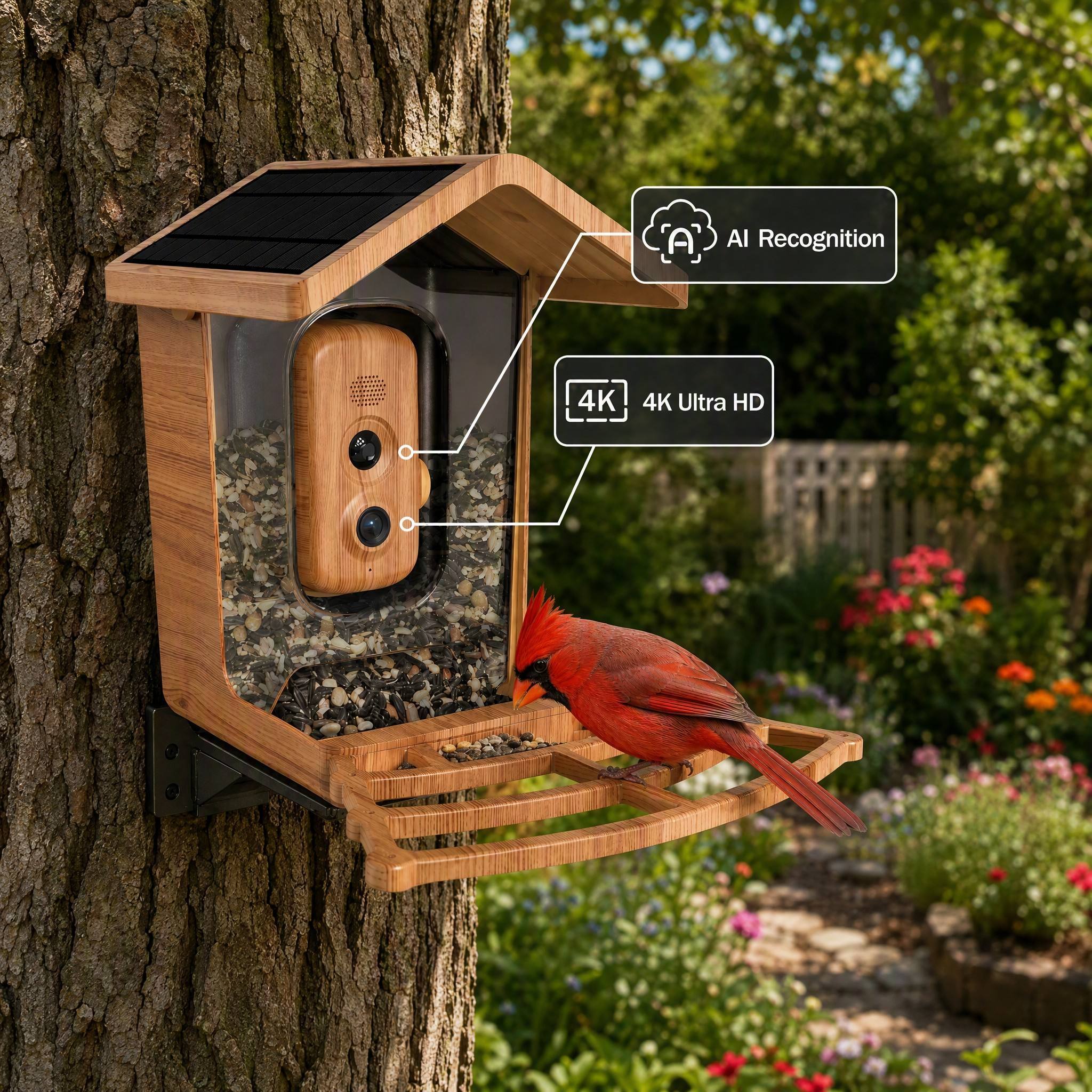 Smart Vogelfutterspender mit Kamera