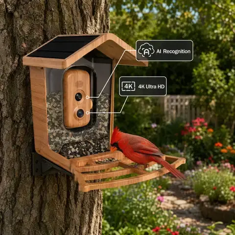 Smart Vogelfutterspender mit Kamera