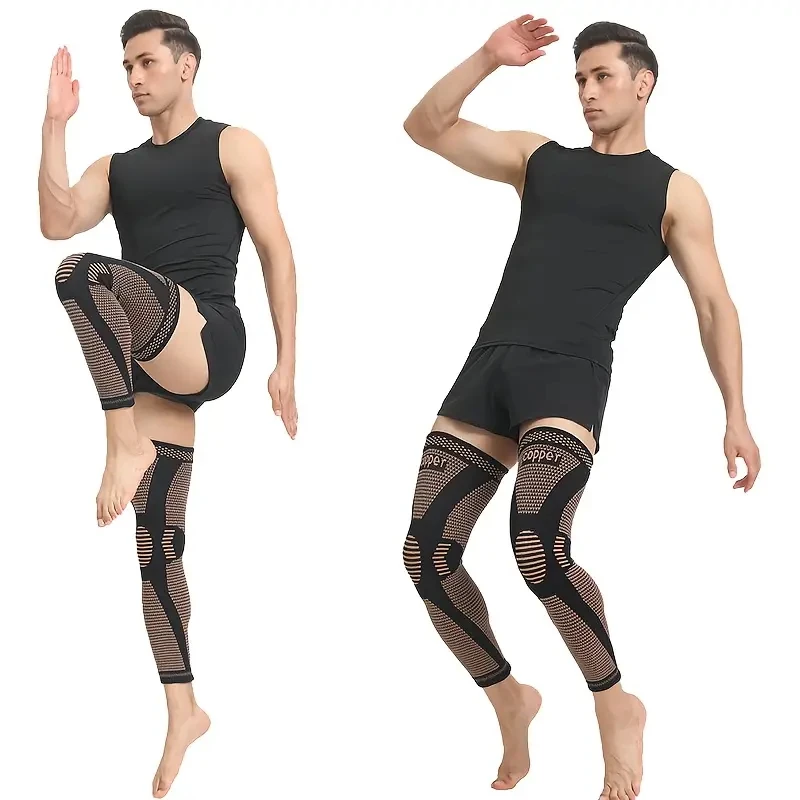 Kupfer-Kompressions-Kniebandage aus Strickstoff 2