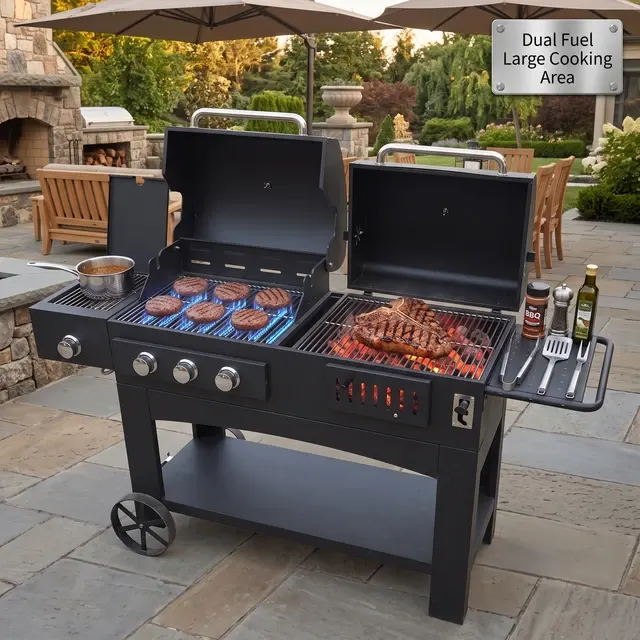 Gas-Holzkohle-Grill 2