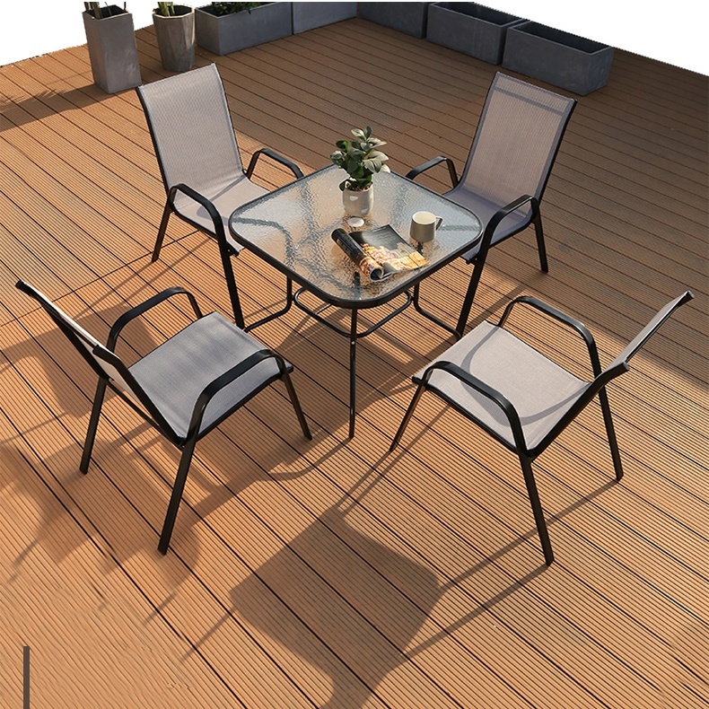 5-teiliges Bistro-Set für Garten, wetterfest 2