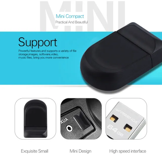Wasserdichter Mini-USB-Stick 64 GB 2