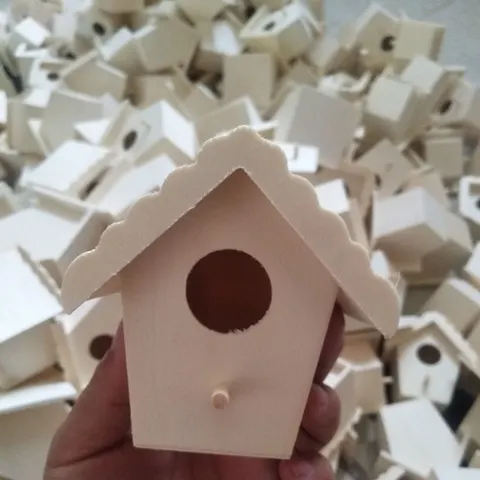 Holz-Vogelnest Deko