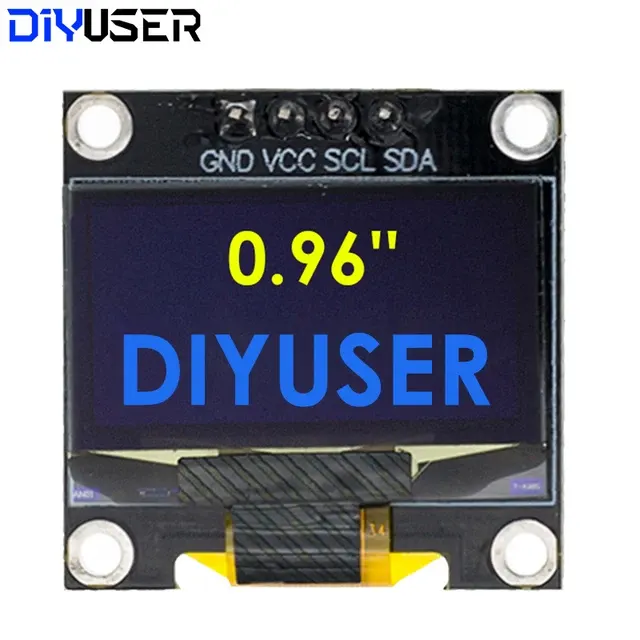 0,96-Zoll-OLED-Display, Weiß, I2C 3