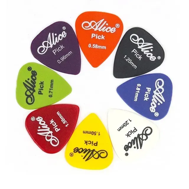 Bunte Gitarrenplektren aus ABS-Kunststoff, 50er-Pack 1