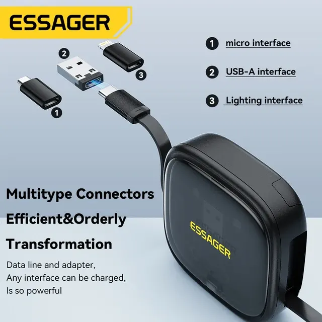 Reise-Ladekabel-Set 60 W mit Aufbewahrungsbox 3
