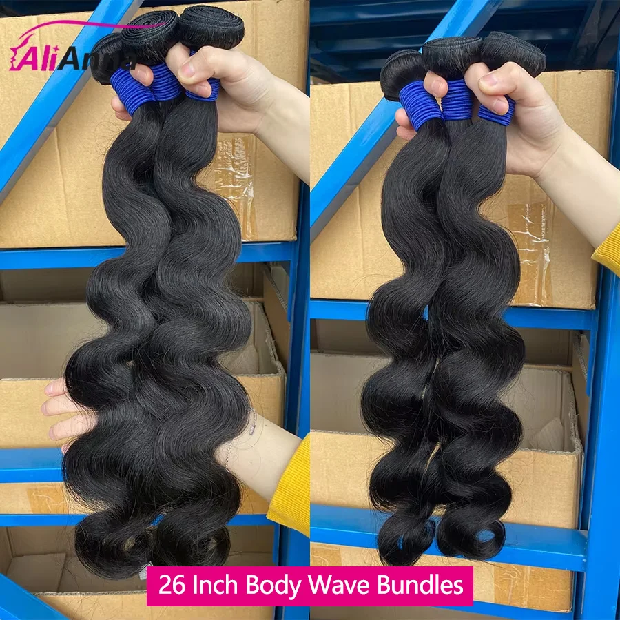 Body-Wave-Echthaarbündel mit 4x4 Verschluss 2