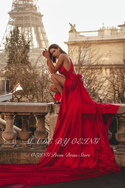 Rotes Abschlussballkleid 4