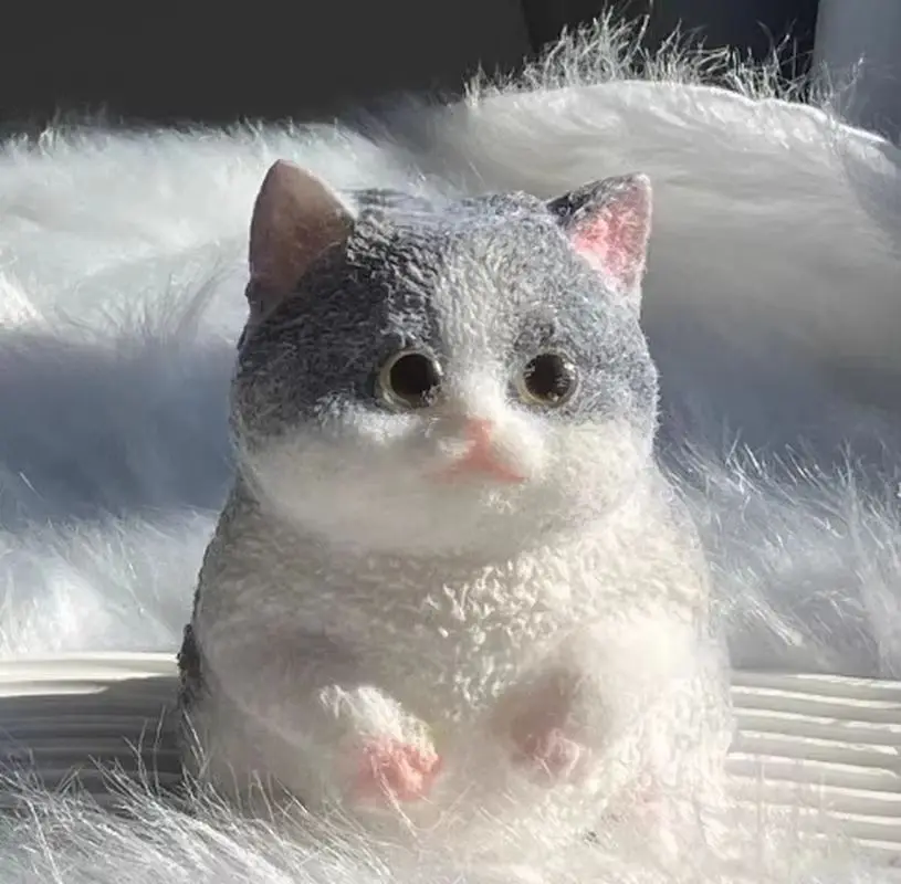 Kleine Simulations-Katzenpuppe zum Entspannen 3