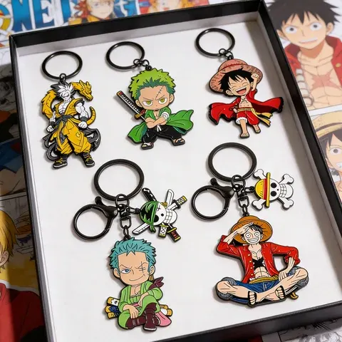 Anime-Schlüsselanhänger-Set