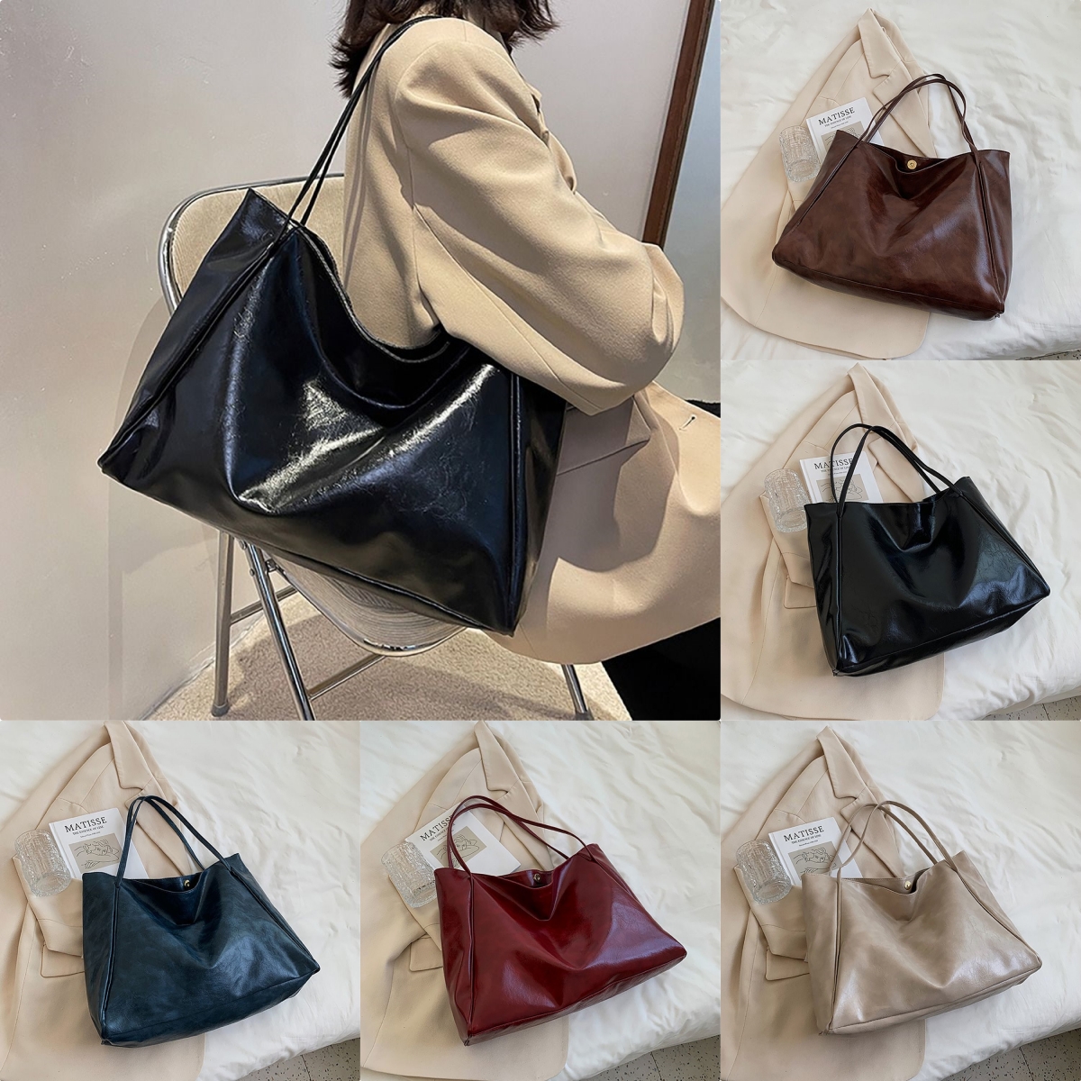 Vintage Damen Schultertasche Im Herbst-Look 2