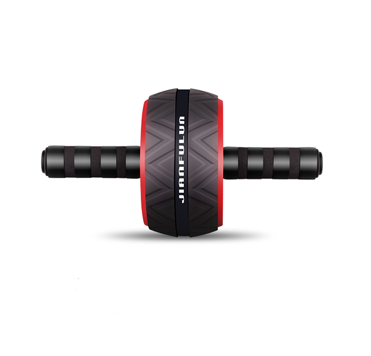 Doppelrad-Bauchtrainer mit Griffen 2