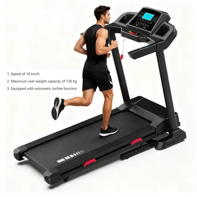 Faltbares Laufband 130kg mit Steigung 1