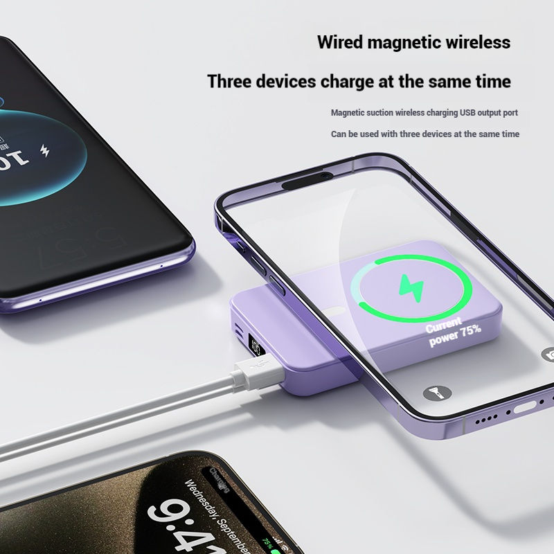 Magnet-Powerbank-Gehäuse 10.000 mAh 15W 3