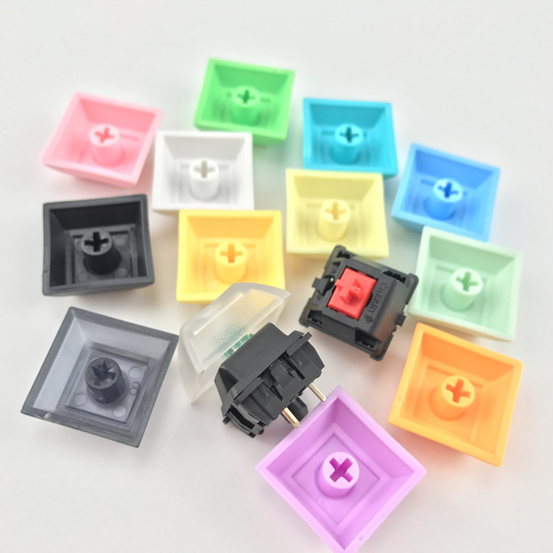 Bunte Blanko DSA Tastenkappen 1u PBT 3