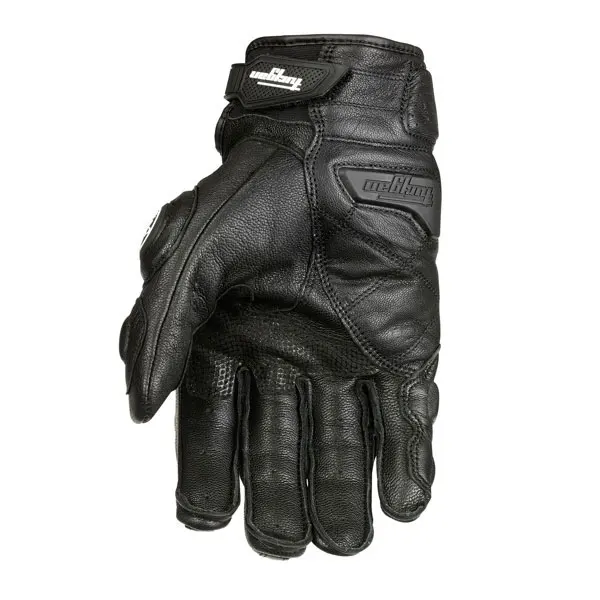 Schwarze Racing-Motorradhandschuhe für Herren 4